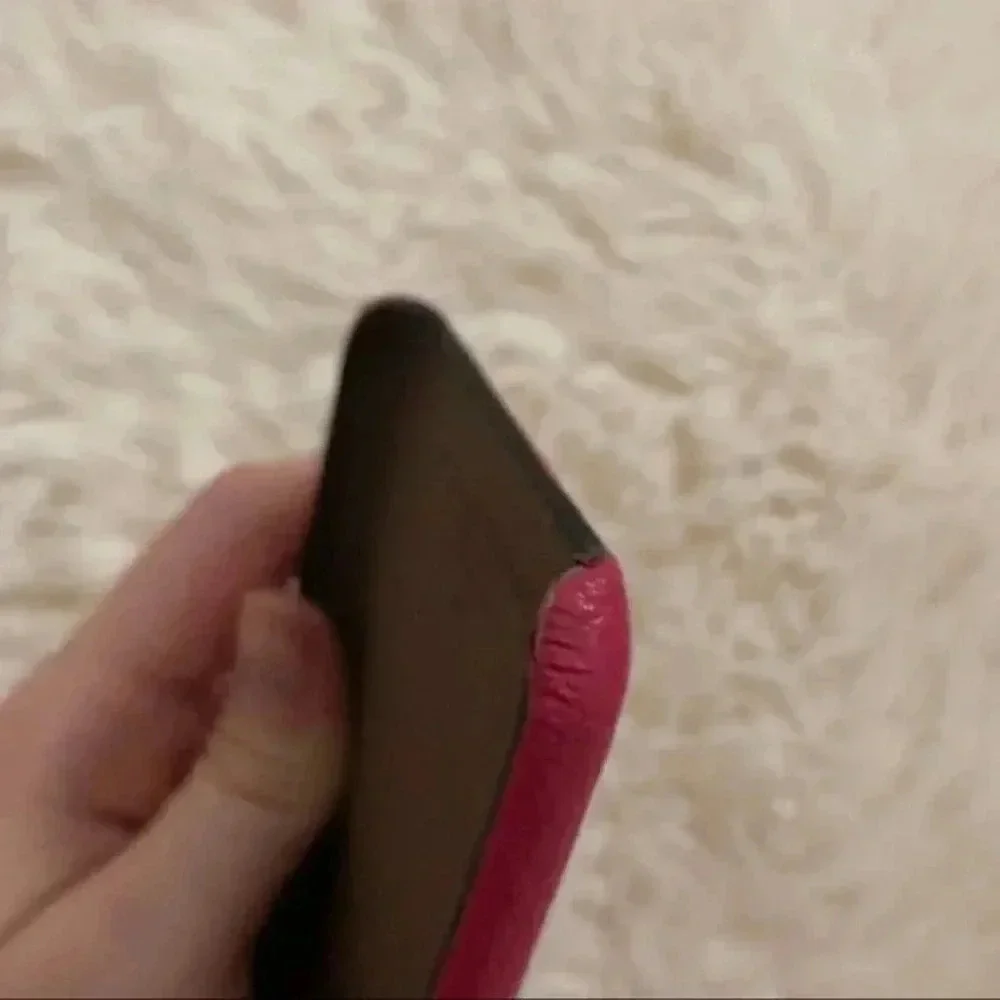 GUCCI Vintage Logo Print IPhone SE/7/8 Leather Pink Phone Case